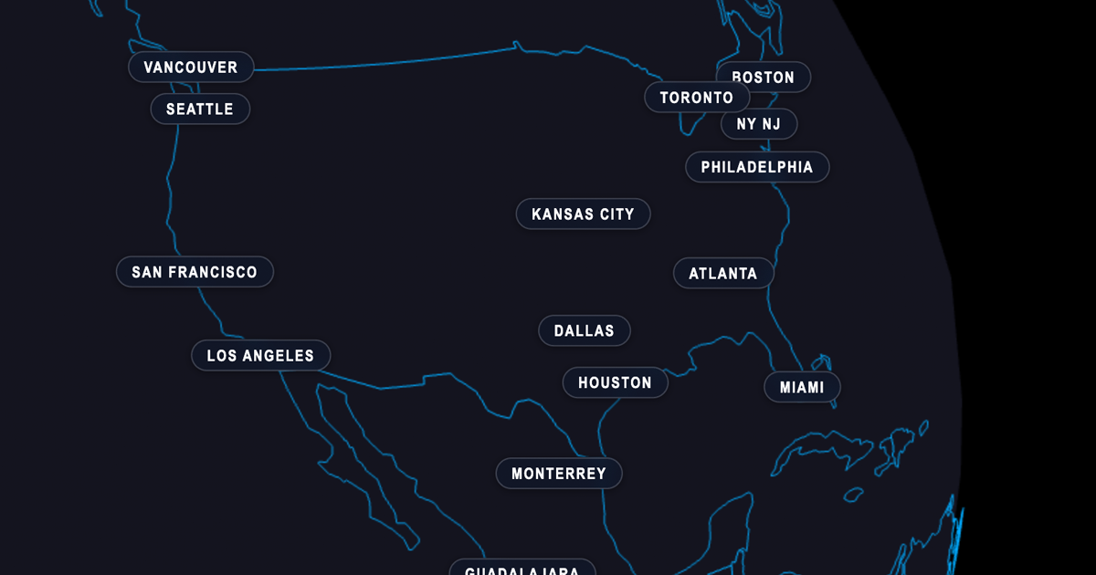 World Cup Map 2026